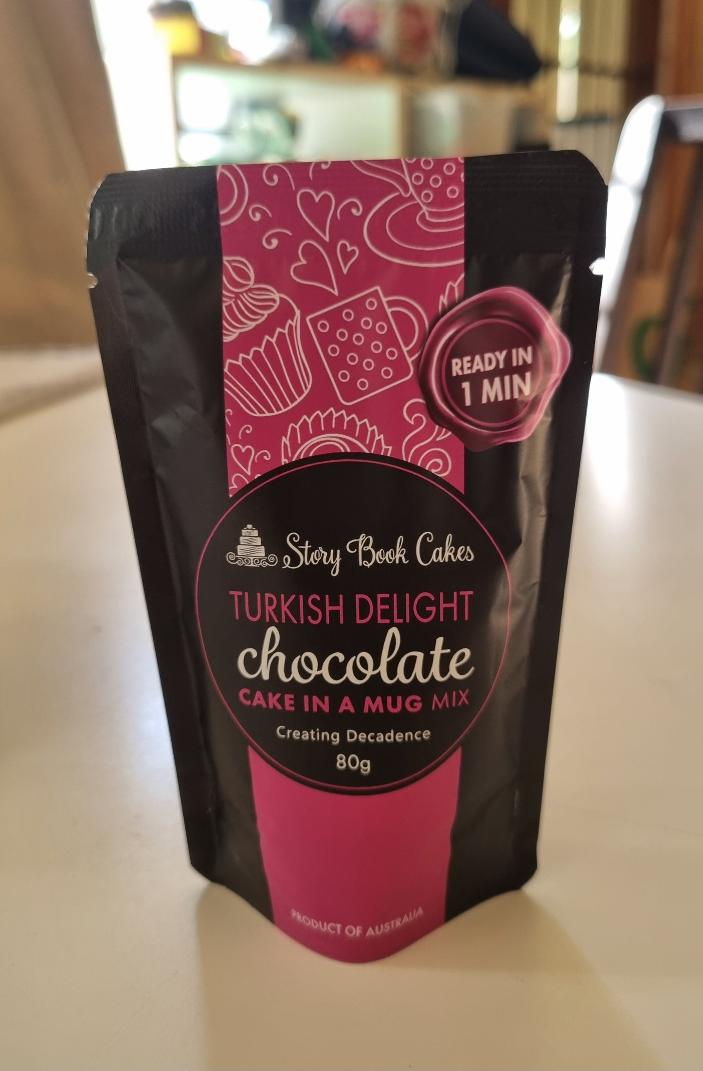 Story Book Cakes - Turkish Delight Mud Cake - In a Mug (80g)