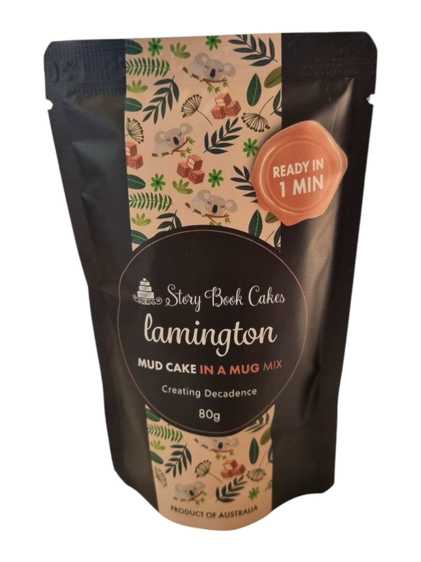 Story Book Cakes - Lamington Mud Cake - In a Mug (80g)