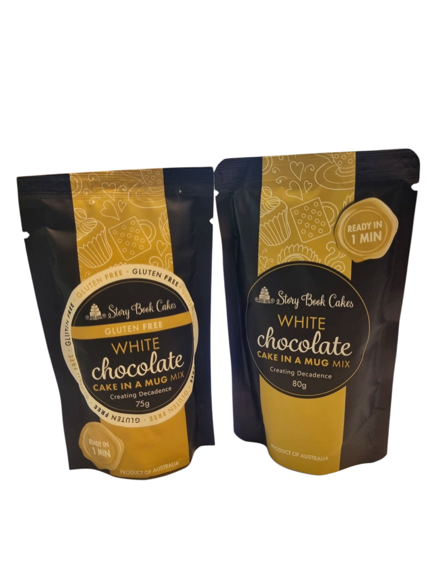 Story Book Cakes - White Chocolate Mud Cake - In a Mug (80g)