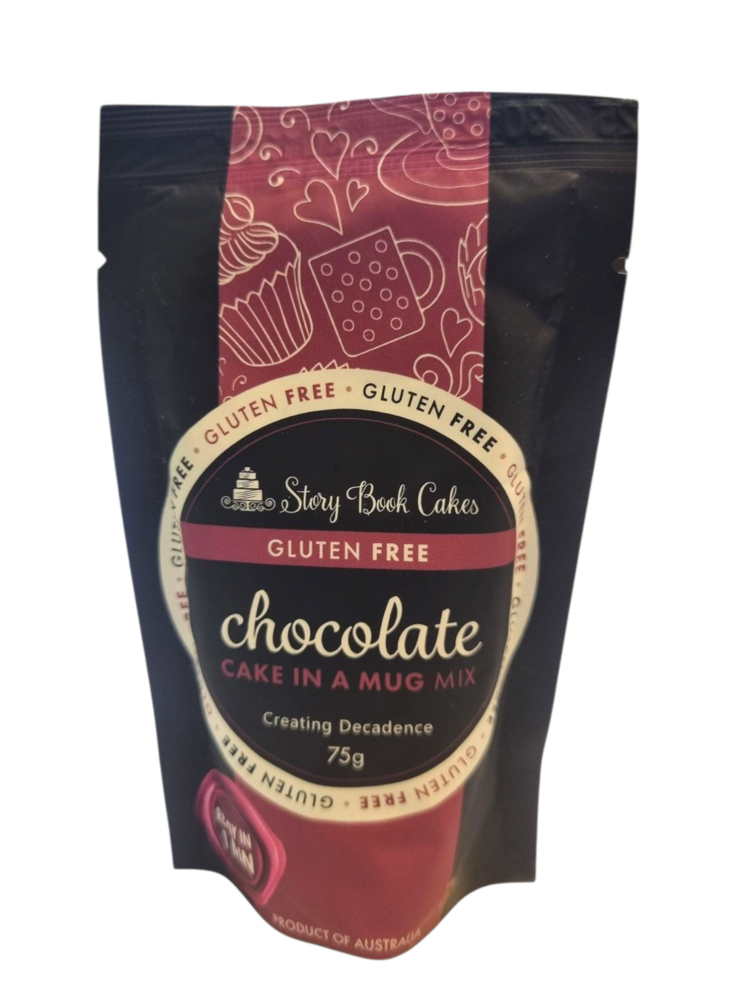 Story Book Cakes - Gluten Free - Chocolate Mud Cake Mix - in a Mug (80g)