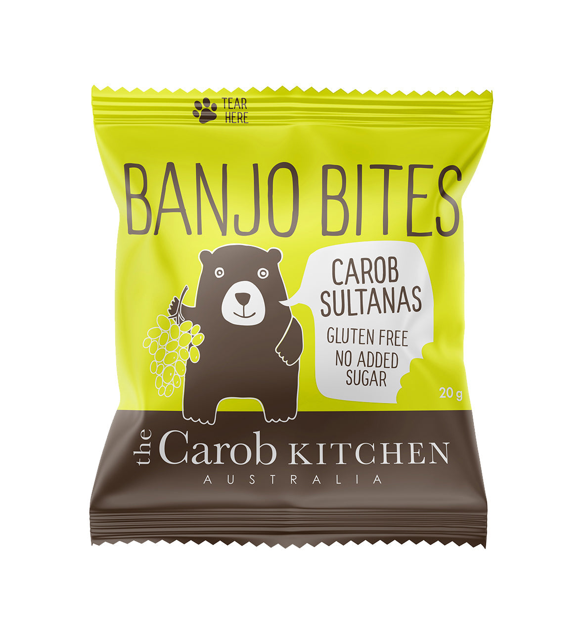 The Carob Kitchen - Banjo Bites Carob Sultanas Multi Pack - Gluten Free, No Added Sugar