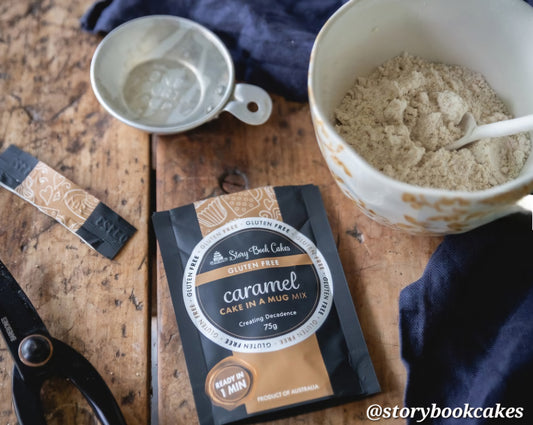 Story Book Cakes - Gluten Free - Caramel Mud Cake Mix - in a Mug (75g)