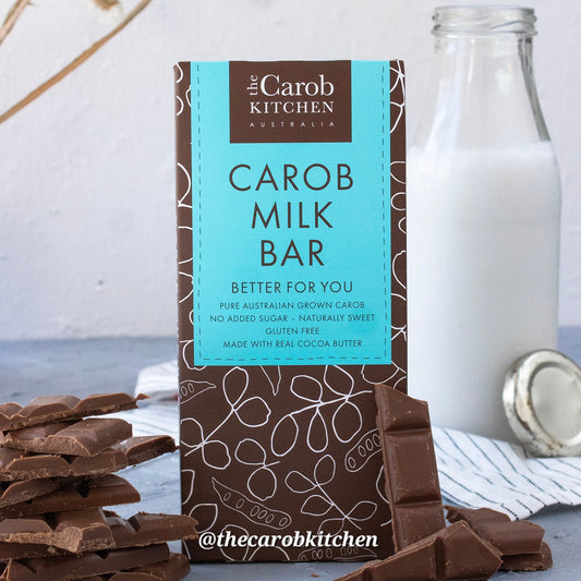 The Carob Kitchen - Gluten Free, Diabetic Friendly, No Added Sugar - Milk Carob Bar (80g) by Krisp N Krunch