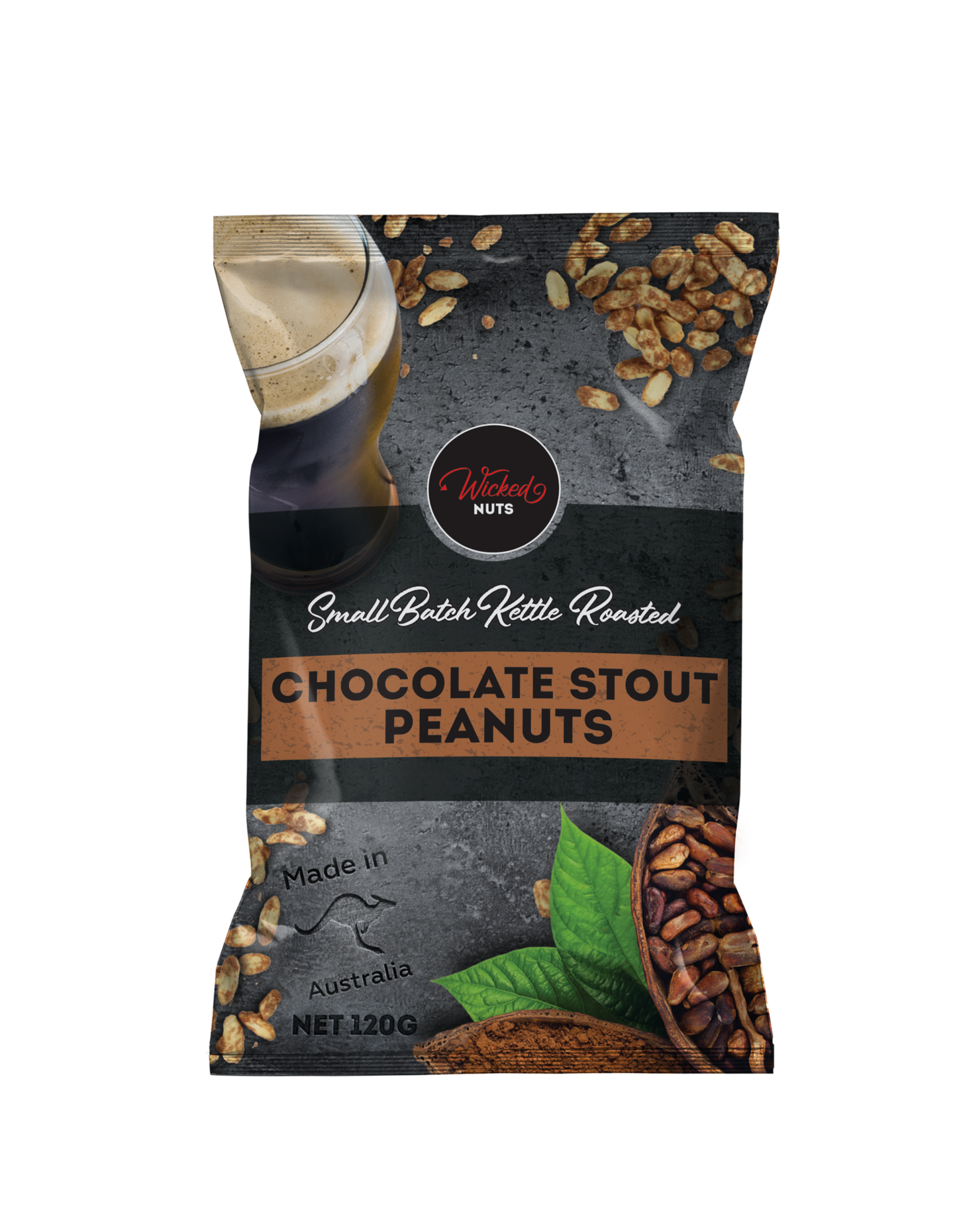 Wicked Nuts - Chocolate Stout Peanuts (120g)
