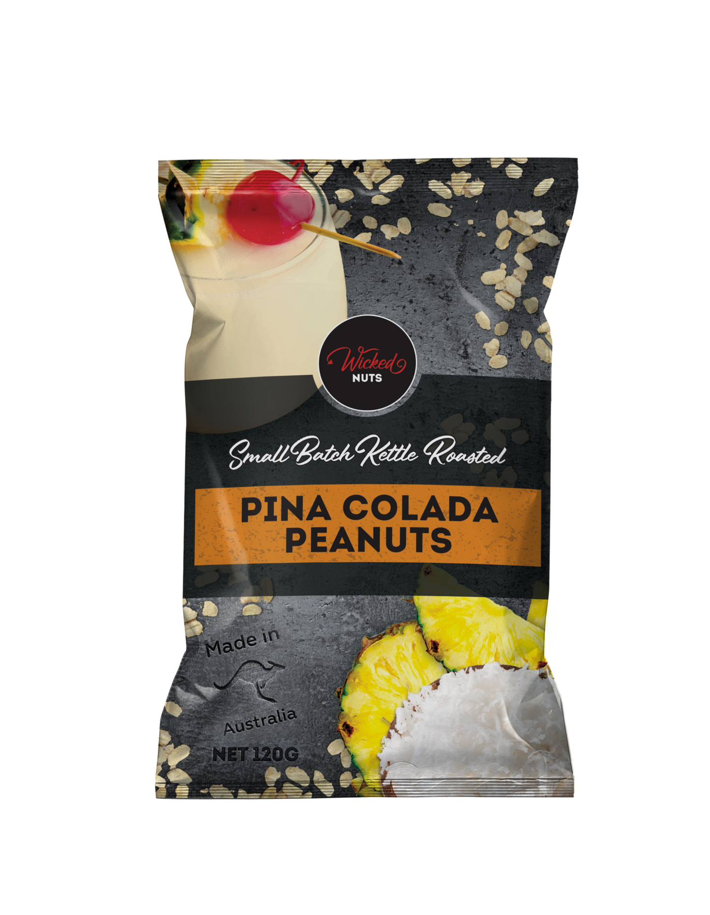 Wicked Nuts - Gluten Free, Dairy Free, Vegan - Pina Colada Peanuts
