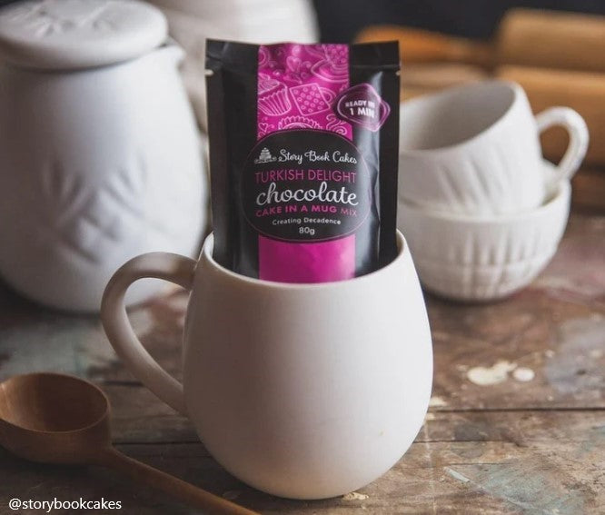 Story Book Cakes - Turkish Delight Mud Cake - In a Mug (80g)
