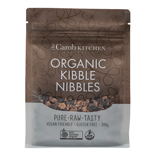 The Carob Kitchen - Organic, Gluten Free, Dairy Free, Vegan - Carob Kibble Nibbles 200g