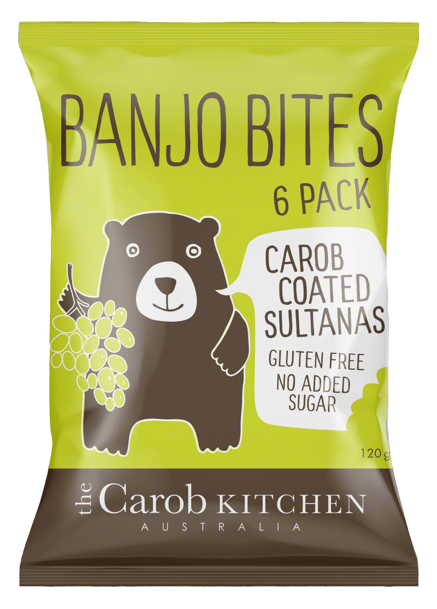 The Carob Kitchen - Banjo Bites Carob Sultanas Multi Pack - Gluten Free, No Added Sugar