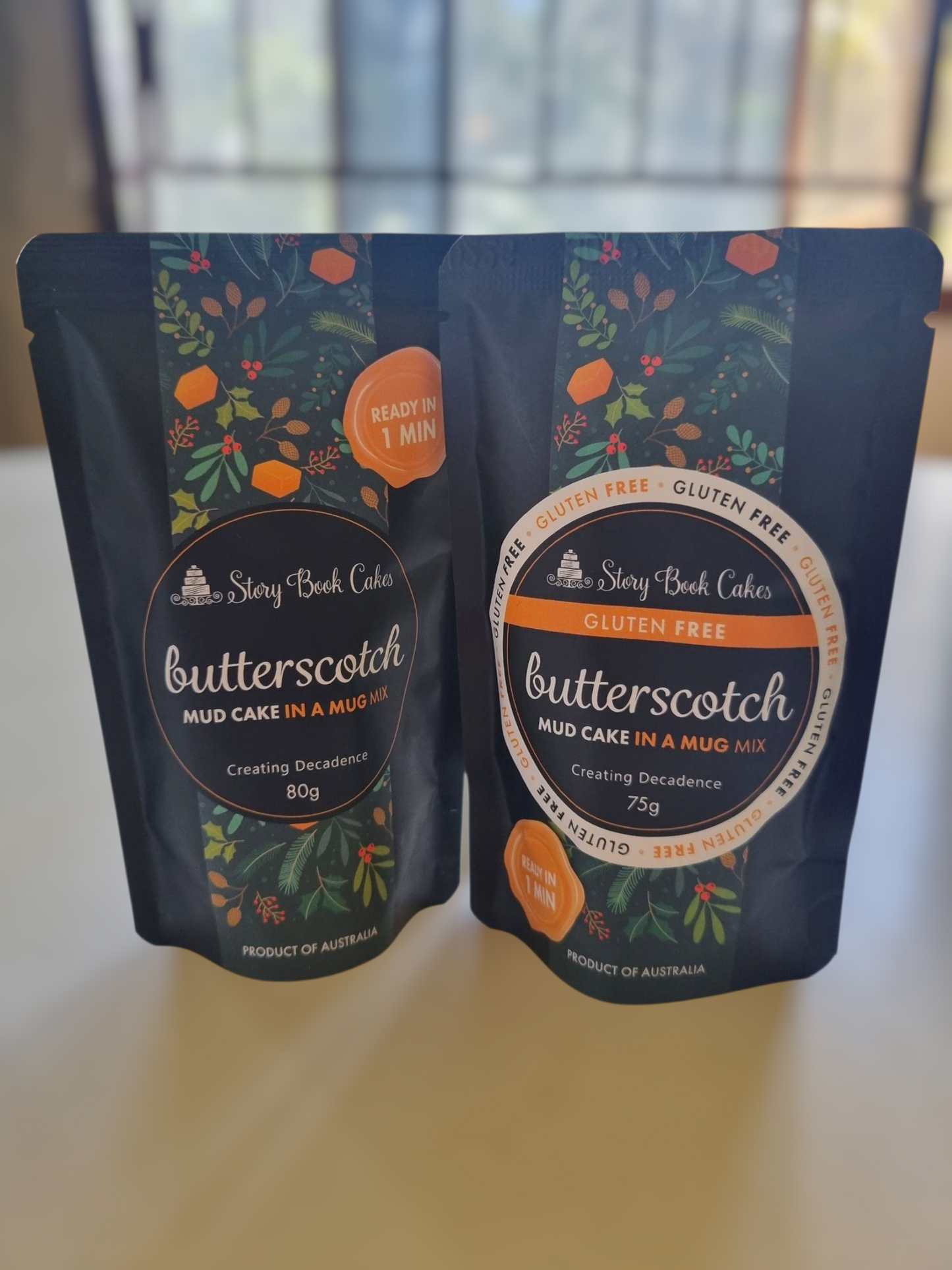 Christmas - Limited Edition - Gluten Free, Egg Free - Story Book Cakes - Butterscotch Mud Cake - In a Mug (75g)