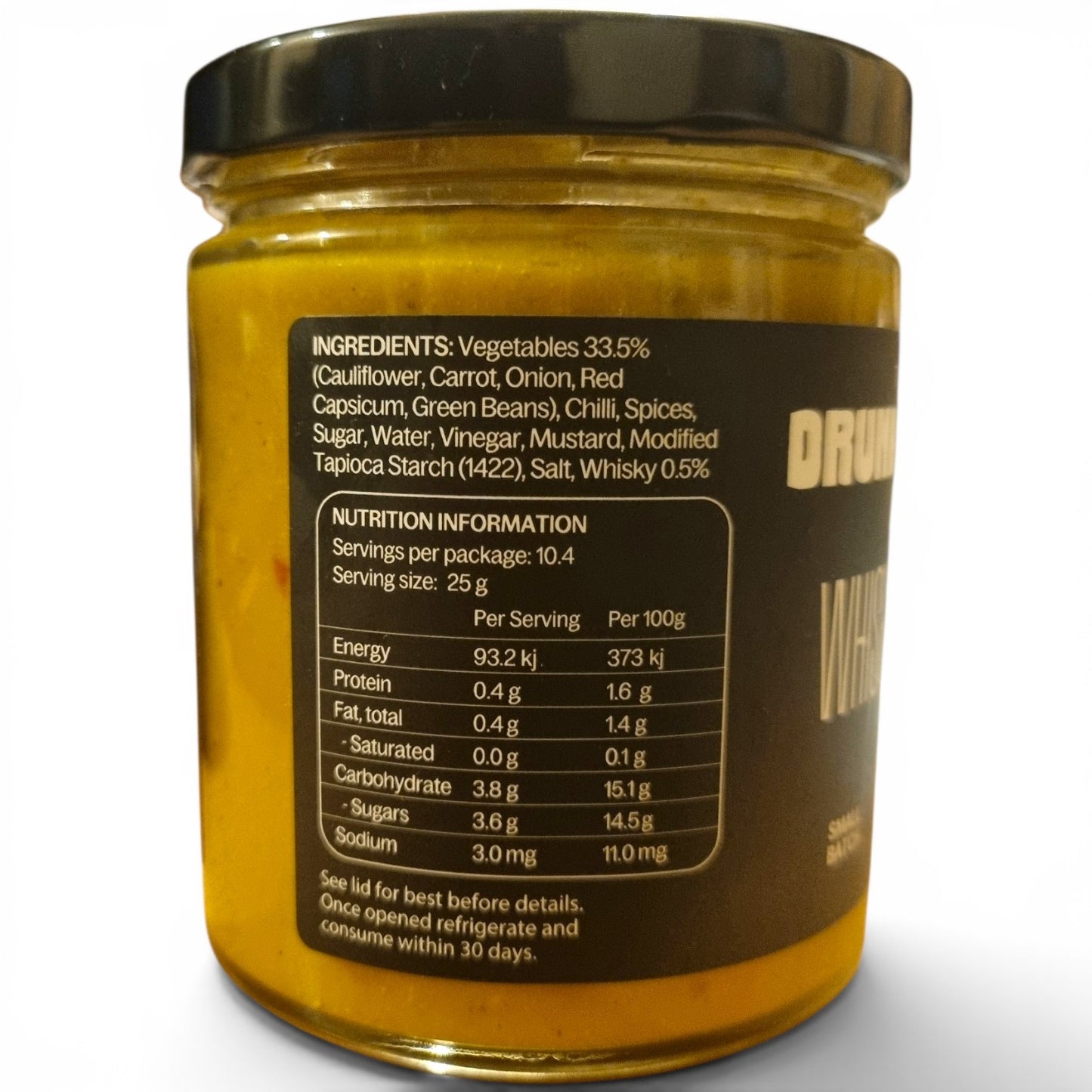 Drunken Sailor - Whiskey Piccalilli Relish (260g) - Gluten Free, Dairy Free, Vegan - Mild