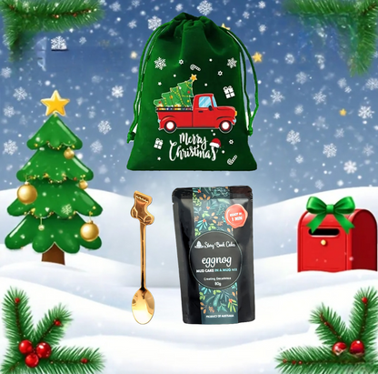 Christmas Limited Edition Small (13cm x 18cm) Velvet Drawstring 1 x Bag Only