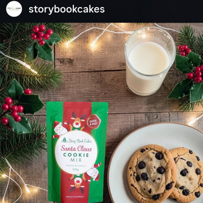 Christmas - Story Book Cakes - Santa Claus Cookie Mix (300g) - Quick n Easy - Kids Can Cook