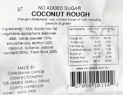 COATED COCONUT ROUGH CLUSTER (No Added Sugar)