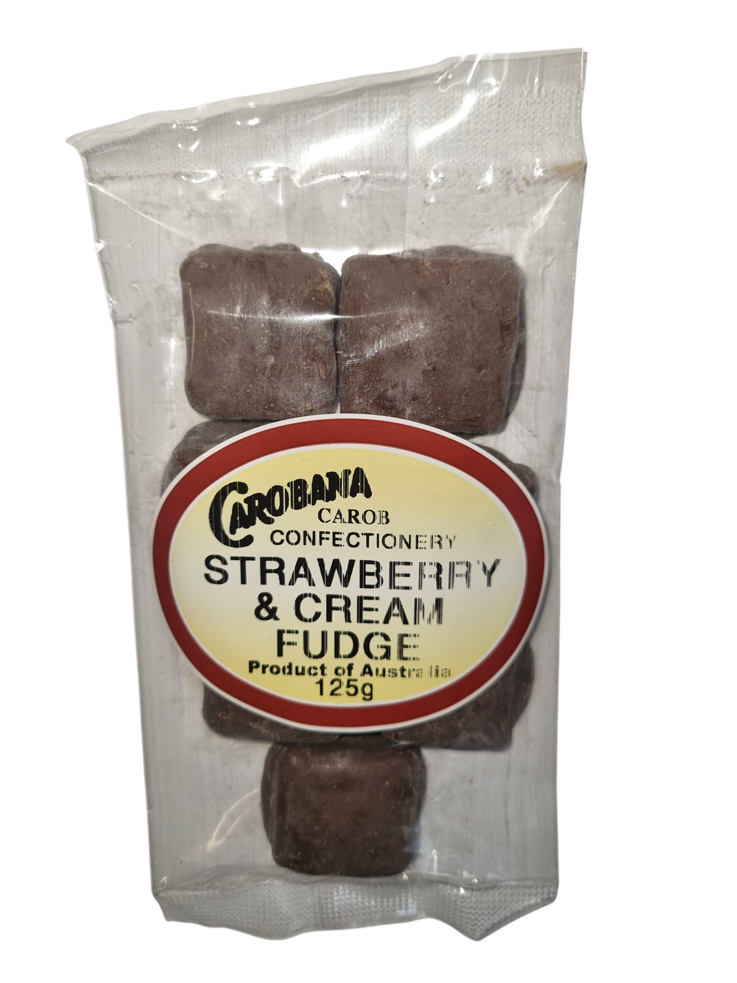 Carobana Carob Coated Strawberry Fudge (125g)
