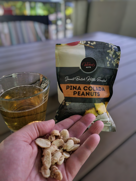 Wicked Nuts - SAVE 14% - Gluten Free, Dairy Free, Vegan - Pina Colada Peanuts - BB4 8th Nov 25