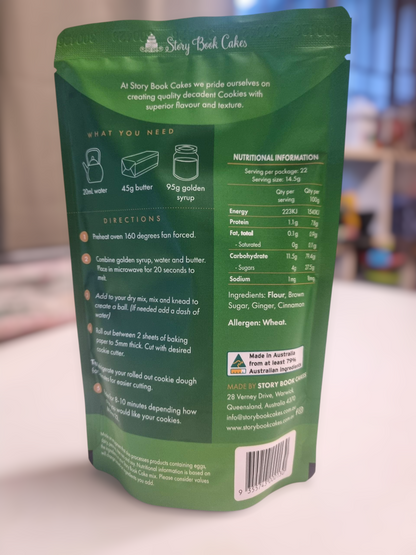 Christmas - Story Book Cakes - Gingerbread Cookie Mix (320g) - Quick n Easy