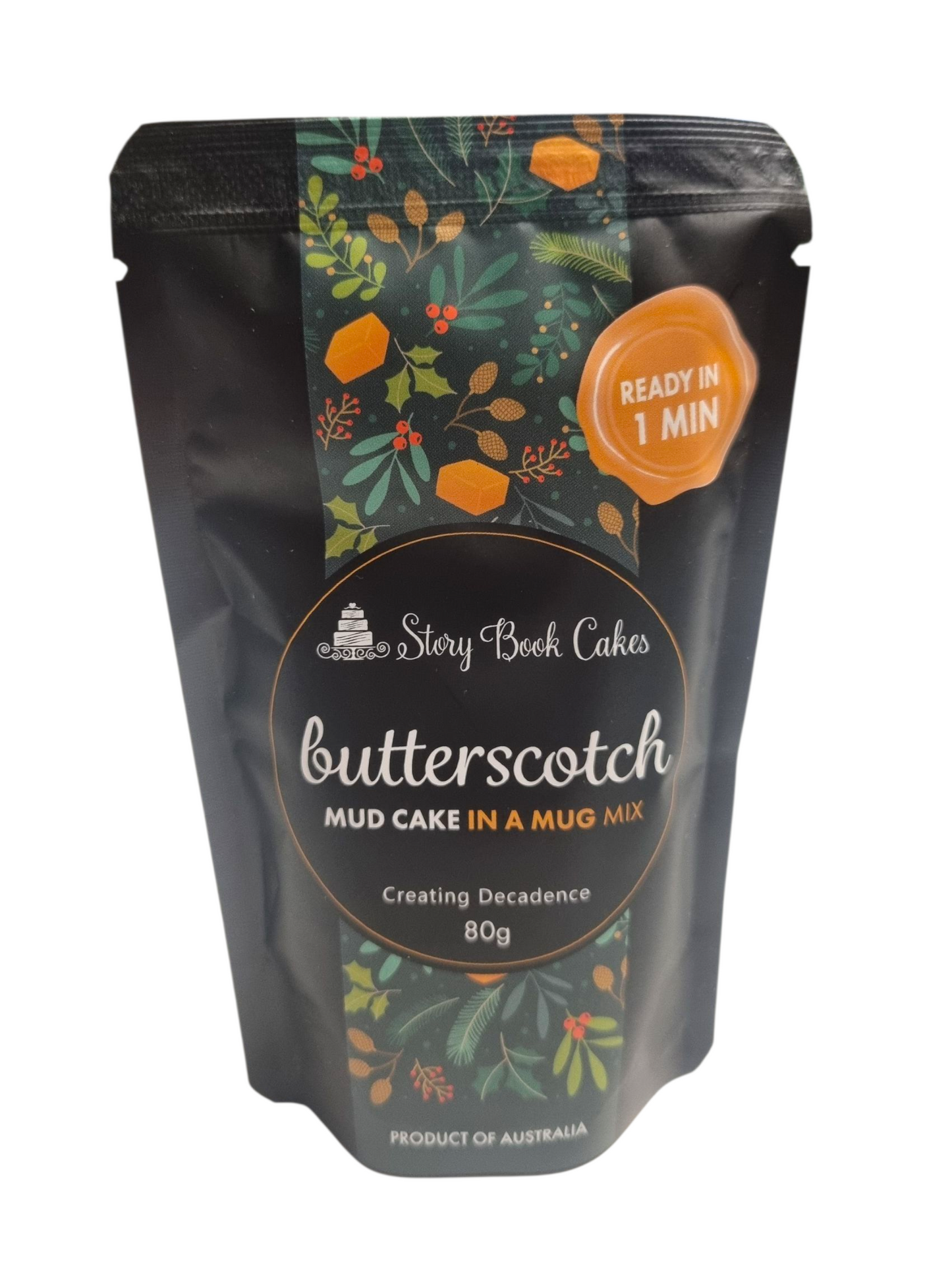 Christmas - Limited Edition - Story Book Cakes - Butterscotch Mud Cake - In a Mug (80g)