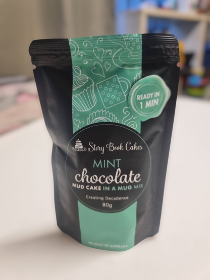 Story Book Cakes - Choc Mint Mud Cake - In a Mug (80g)