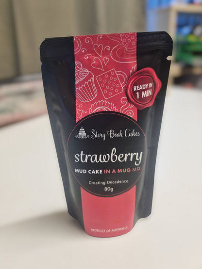 Story Book Cakes - Strawberry Mud Cake - In a Mug (80g)