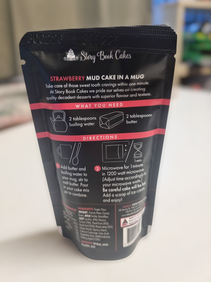 Story Book Cakes - Strawberry Mud Cake - In a Mug (80g)