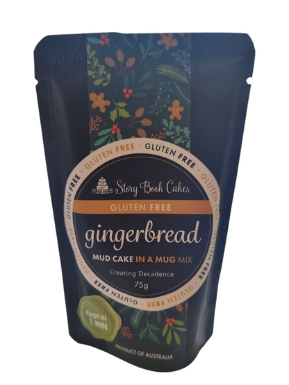 Christmas - Limited Edition - Gluten Free, Egg Free - Story Book Cakes - Gingerbread Mud Cake - In a Mug (75g)