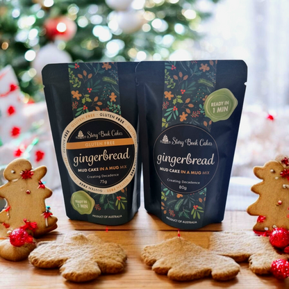 Christmas - Limited Edition - Gluten Free, Egg Free - Story Book Cakes - Gingerbread Mud Cake - In a Mug (75g)