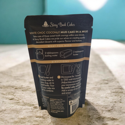 Story Book Cakes - Limited Edition - White Choc Coconut Mud Cake - In a Mug (80g)