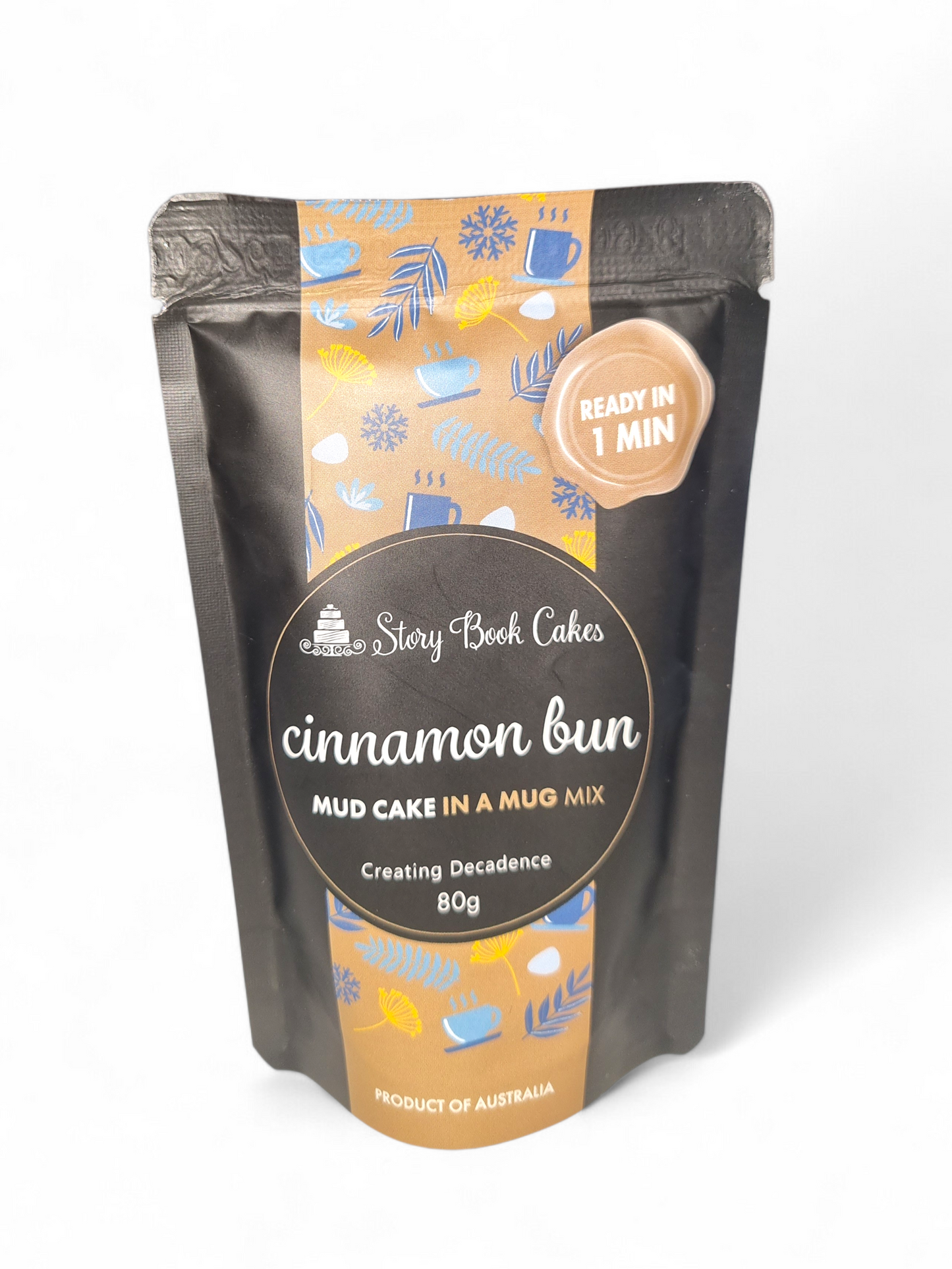 Story Book Cakes - Limited Edition - Cinnamon Bun Mud Cake - In a Mug (80g)