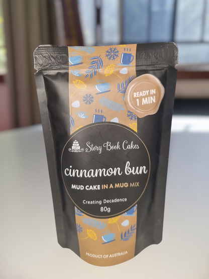 Story Book Cakes - Limited Edition - Cinnamon Bun Mud Cake - In a Mug (80g)