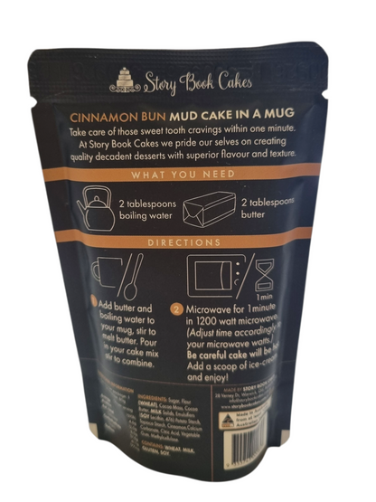 Story Book Cakes - Limited Edition - Cinnamon Bun Mud Cake - In a Mug (80g)