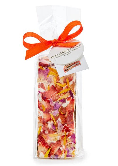 Bramble & Hedge Alcohol Nougat - Cointreau Orange Liqueur, Strawberry & Candied Orange