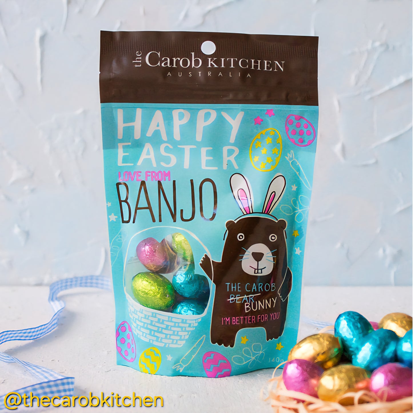 The Carob Kitchen - Gluten Free, Soy Free, No Added Sugar - Carob Mini Easter Eggs (140g)