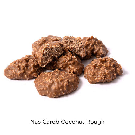 Nas Carob Coconut Rough on a white background