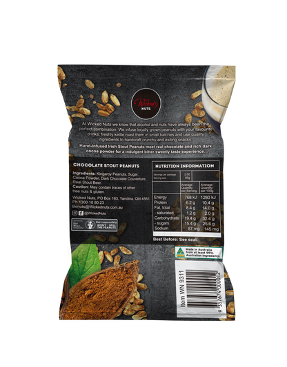 Wicked Nuts - Chocolate Stout Peanuts (120g)