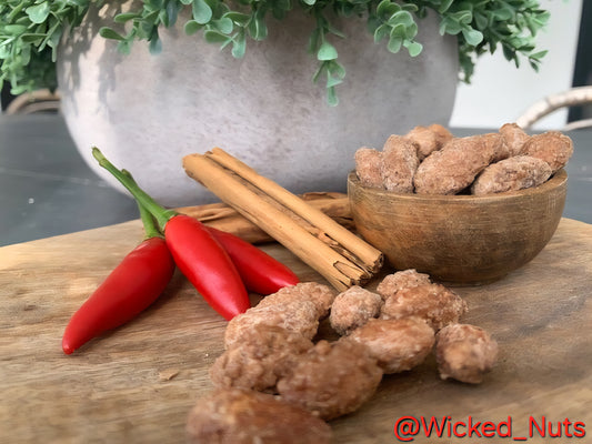 Wicked Nuts - Gluten Free, Dairy Free, Vegan - Spiced Cinnamon Roasted Almonds 100g