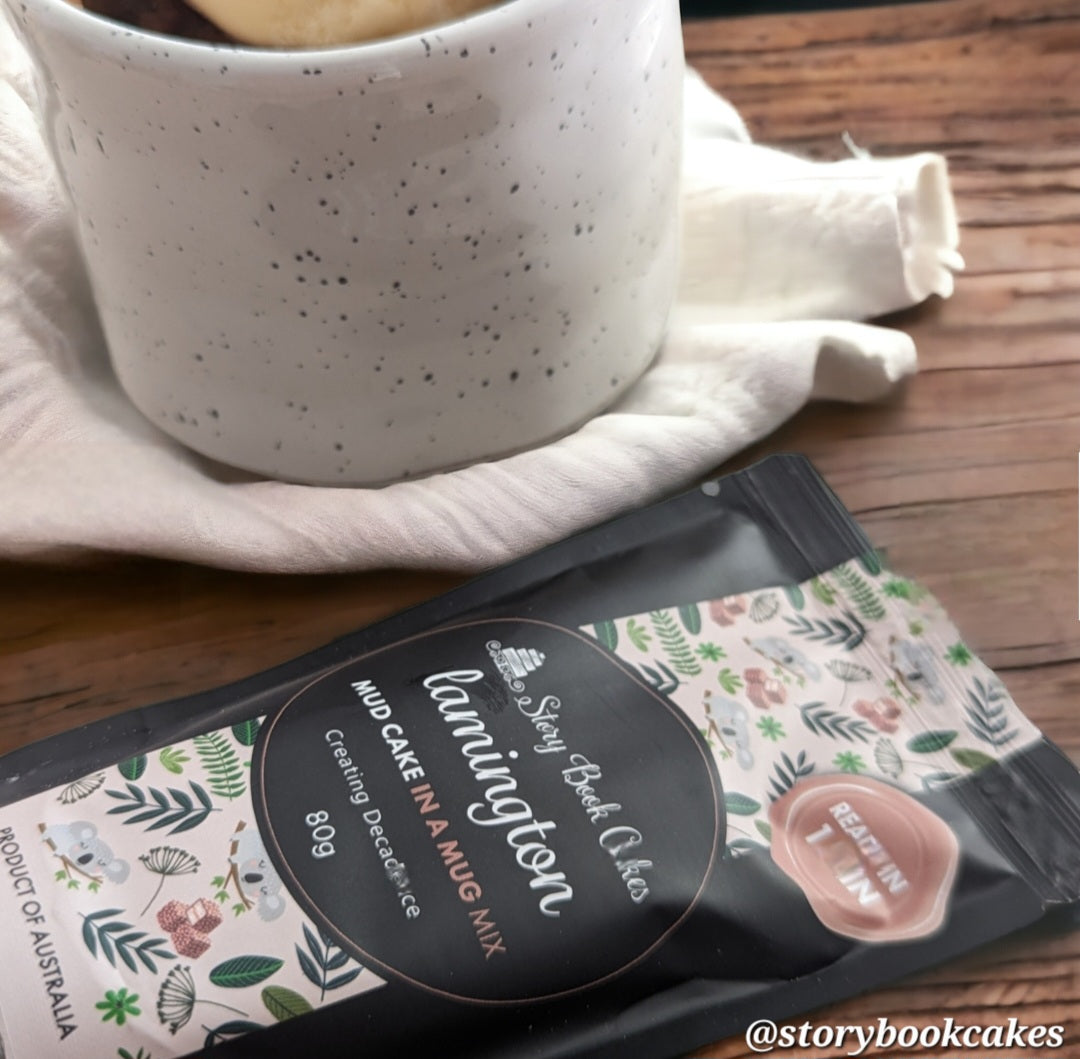 Story Book Cakes - Lamington Mud Cake - In a Mug (80g)