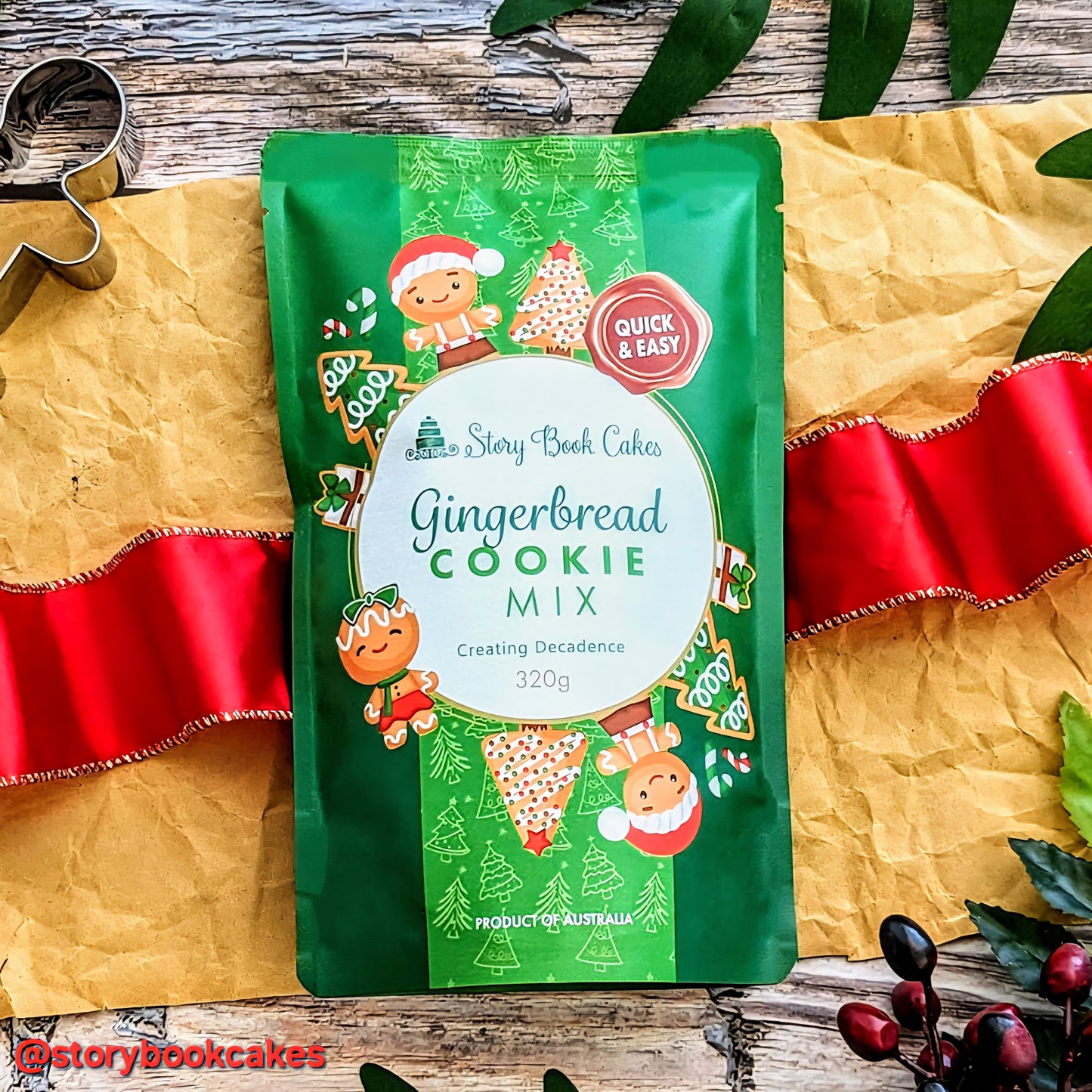 Christmas - Story Book Cakes - Gingerbread Cookie Mix (320g) - Quick n Easy