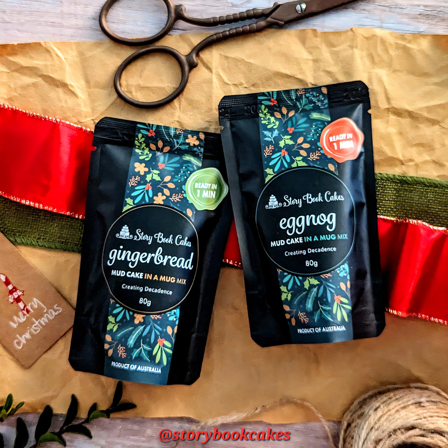 Christmas - Limited Edition - Story Book Cakes - Gingerbread Mud Cake - In a Mug (80g)