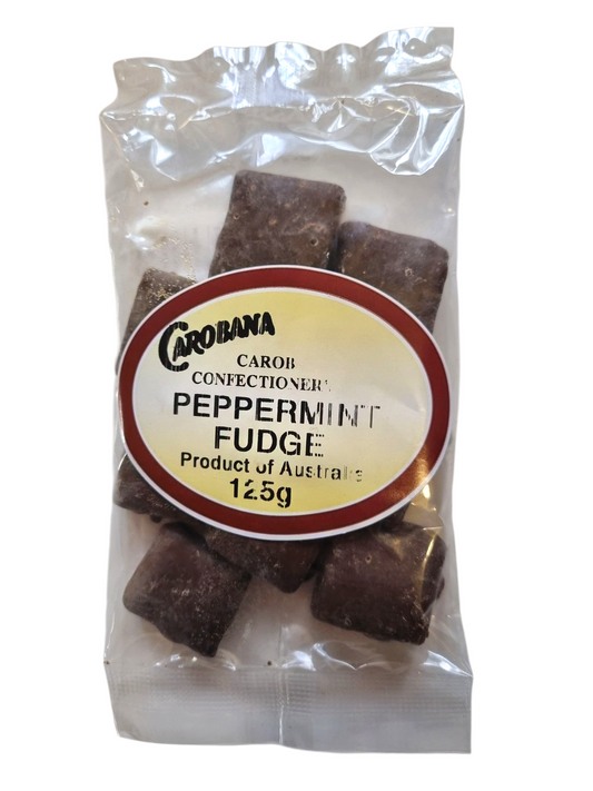 Carobana Creamy Carob Peppermint Fudge (125g) - Save 10%