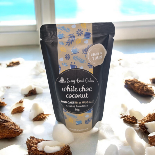 Story Book Cakes - Limited Edition - White Choc Coconut Mud Cake - In a Mug (80g)