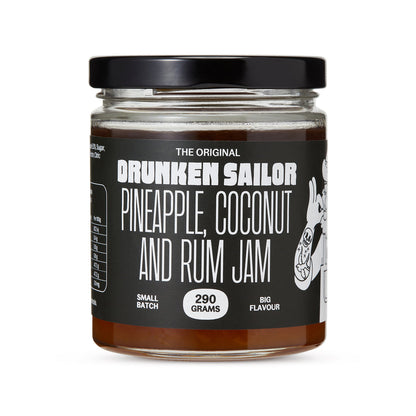 Drunken Sailor - Gluten Free, Dairy Free, Vegan - Pineapple Coconut Rum Jam (290g)