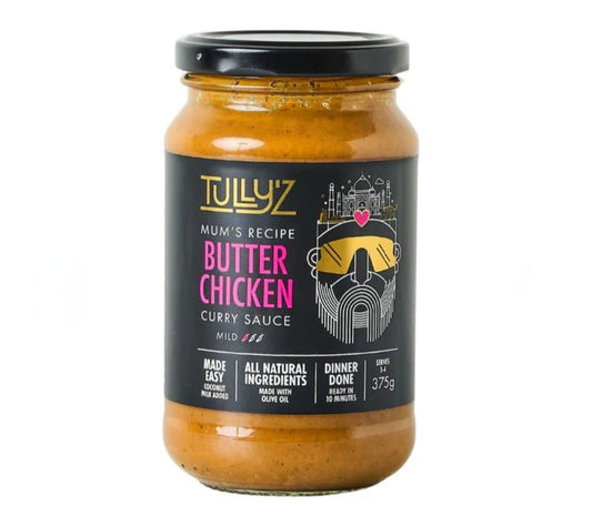 Tully'z - Vegan, Dairy Free, Nut Free, No Added Gluten - Butter Chicken Curry Sauce (375g)