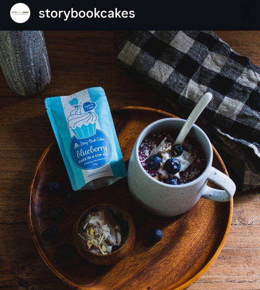 Story Book Cakes - Blueberry Mud Cake - In a Mug (75g)