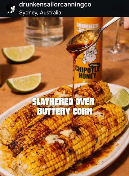 Drunken Sailor - Gluten Free, Dairy Free, Vegetarian - Smokey Chipotle Honey Squeezy Bottle (400ml)