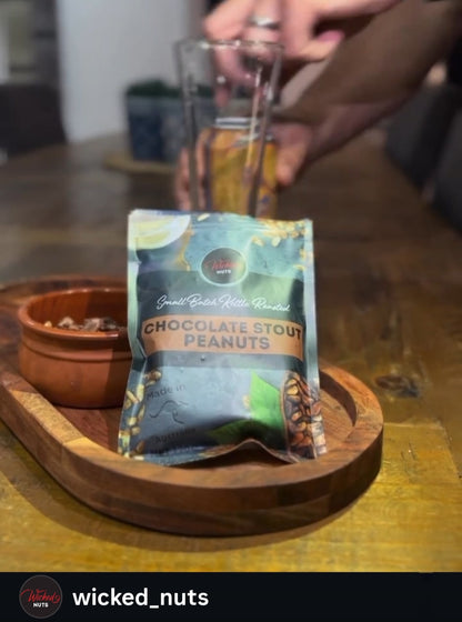 Wicked Nuts - Dairy Free, Vegan - Chocolate Stout Peanuts (120g)