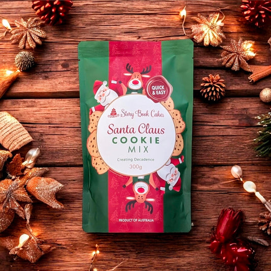 Christmas - Story Book Cakes - Santa Claus Cookie Mix (300g) - Quick n Easy - Kids Can Cook