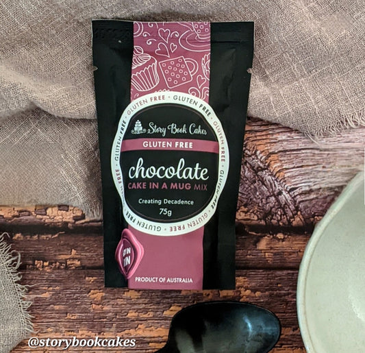 Story Book Cakes - Gluten Free - Chocolate Mud Cake Mix - in a Mug (80g)