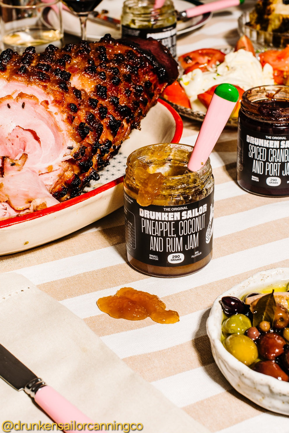 Drunken Sailor - Gluten Free, Dairy Free, Vegan - Pineapple Coconut Rum Jam (290g)