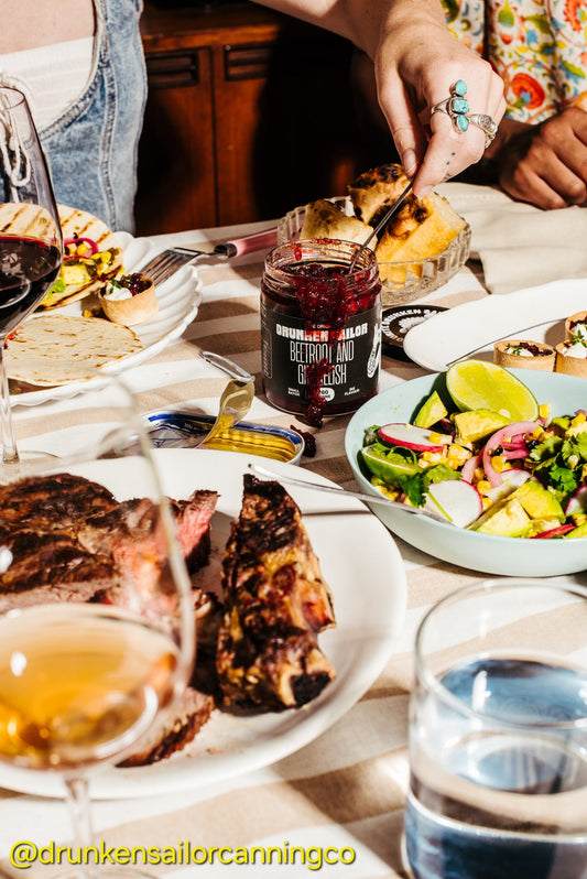 Drunken Sailor - Beetroot & Gin Relish (260g) - Gluten Free, Dairy Free, Vegan - Mild