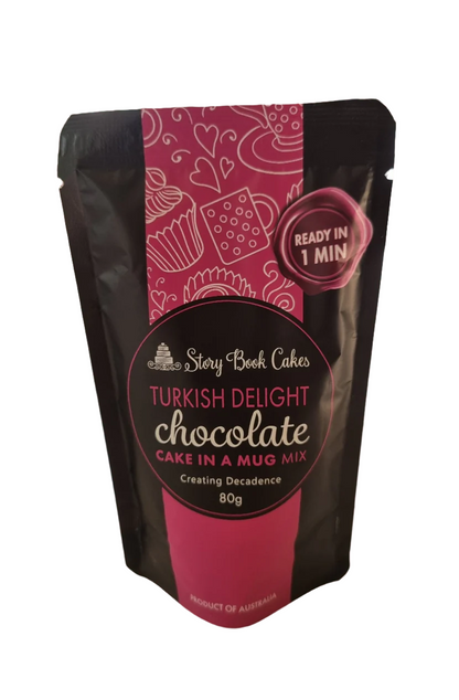 Story Book Cakes - Turkish Delight Mud Cake - In a Mug (80g)